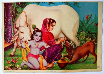 Radha Krishna 44 Hindou Peinture à l'huile